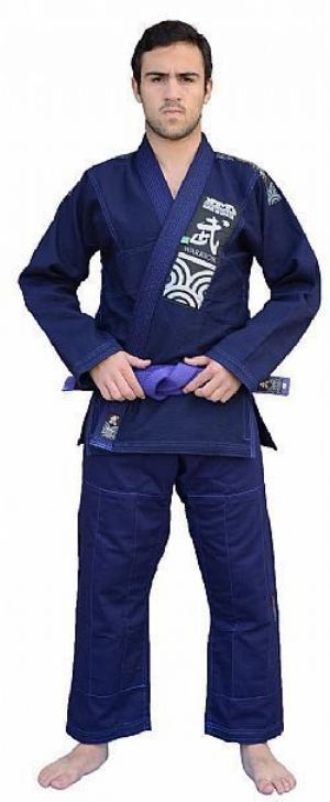 Kimono Tran�ado Azul Marinho