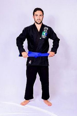 Kimono Jiu- jitsu Tran�ado Light  Preto